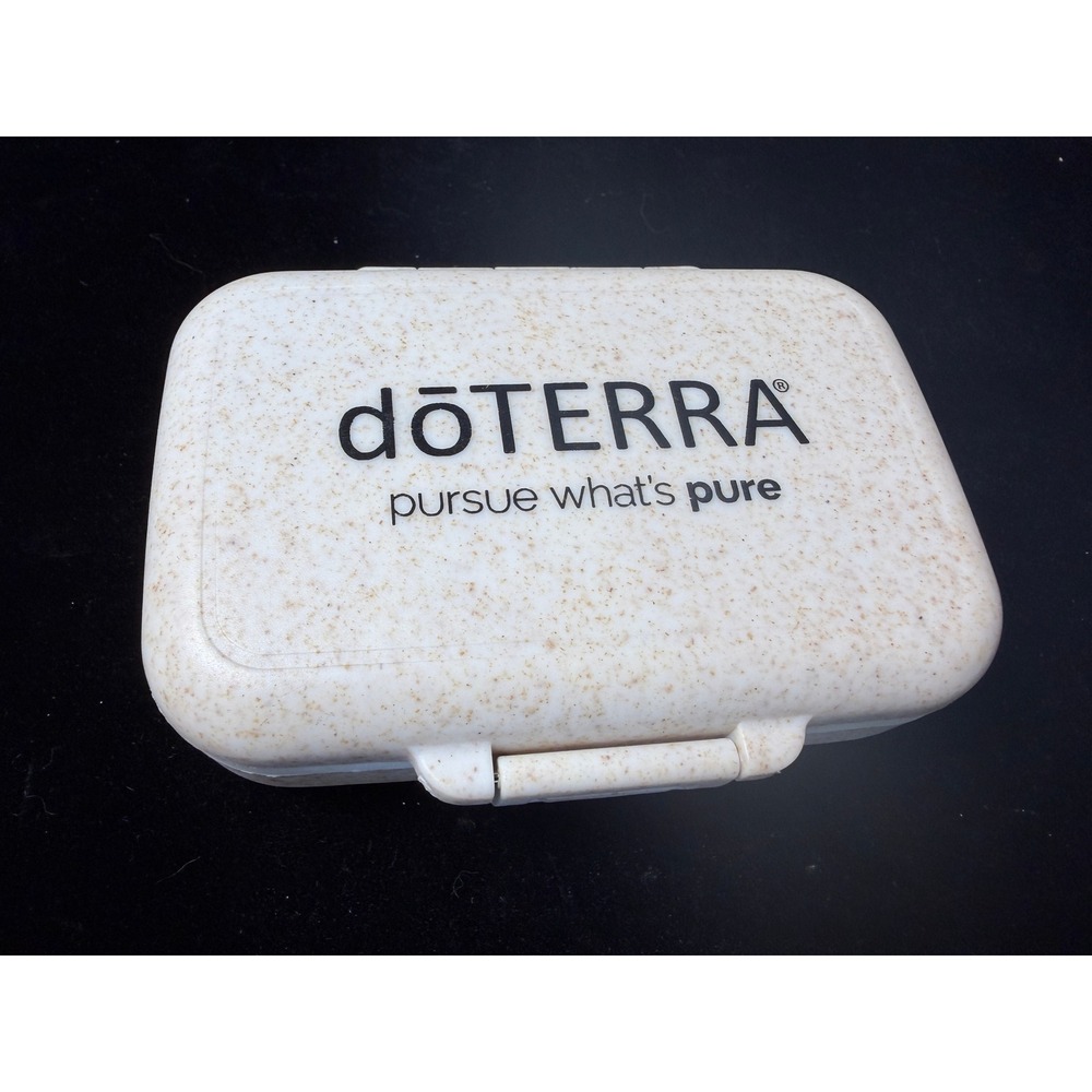 doTERRA Travel Pill Case 6 Compartment Supplement Organizer Pursue Whats Pure